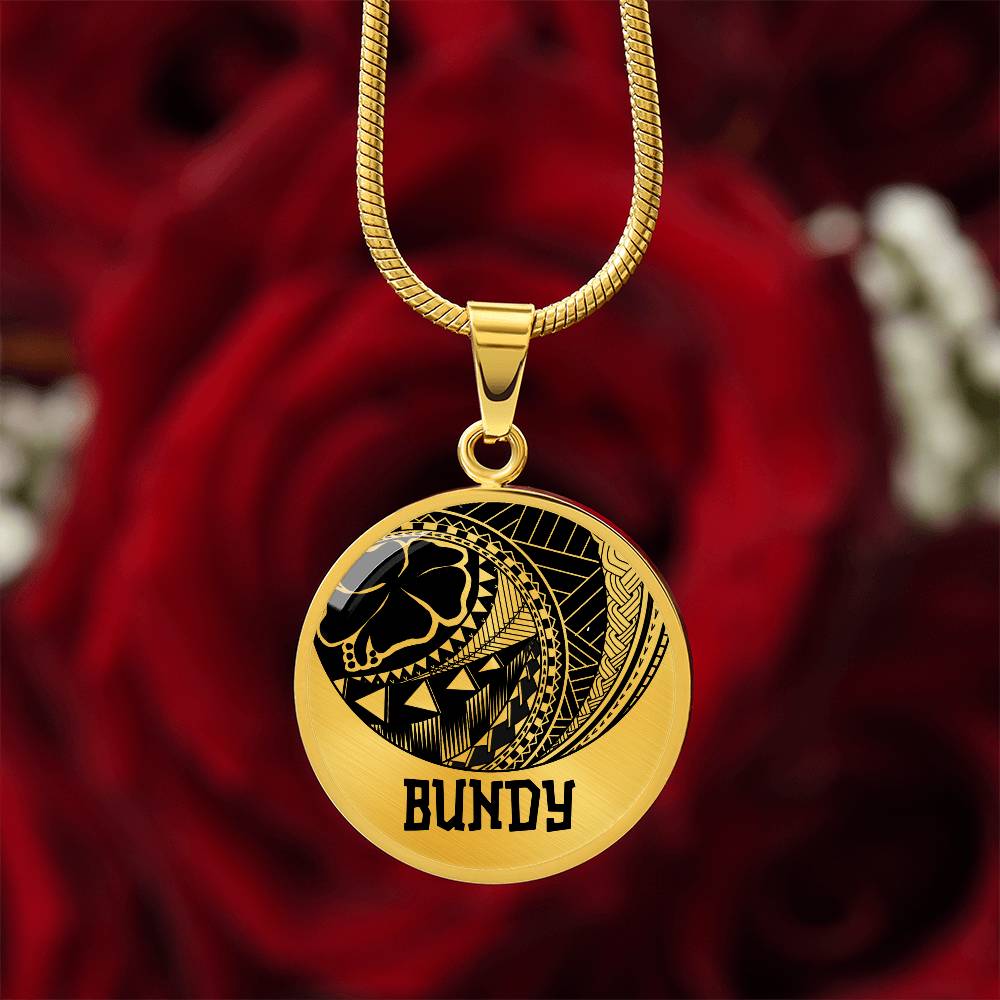 BUNDY Graphic Gold Necklace | Remembrance Necklace