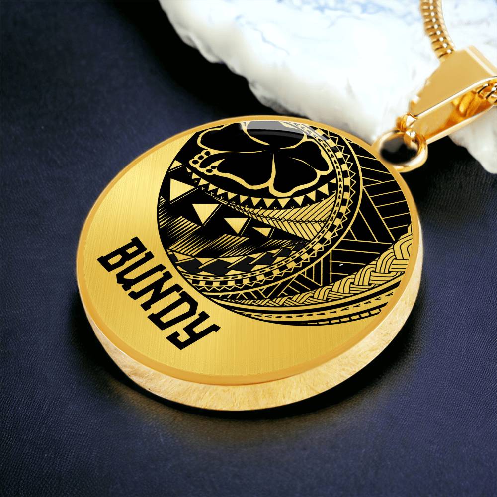 BUNDY Graphic Gold Necklace | Remembrance Necklace