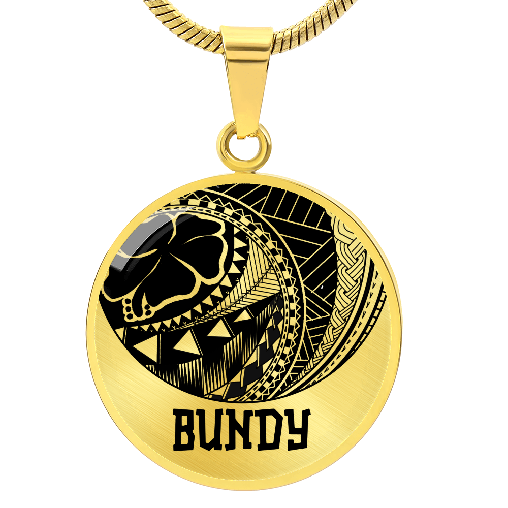 BUNDY Graphic Gold Necklace | Remembrance Necklace