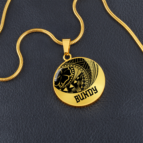 BUNDY Graphic Gold Necklace | Remembrance Necklace