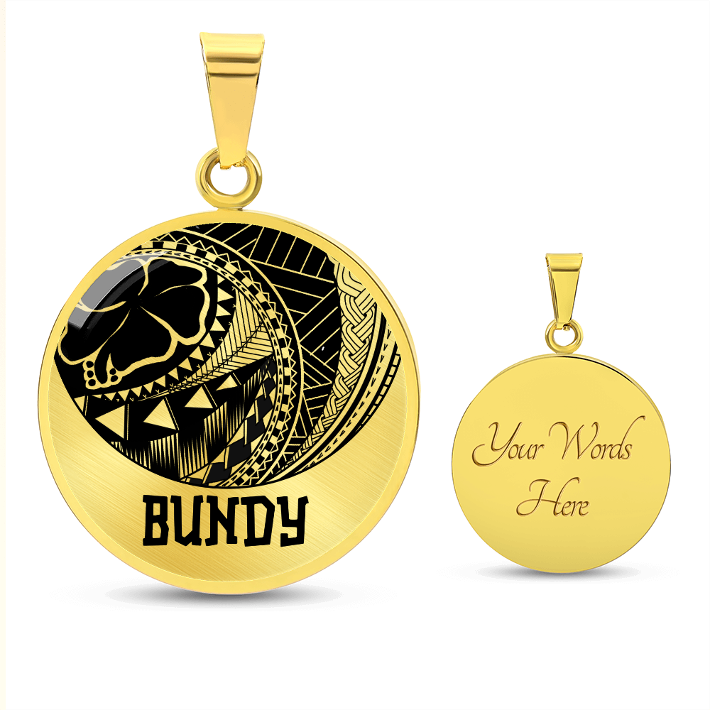 BUNDY Graphic Gold Necklace | Remembrance Necklace